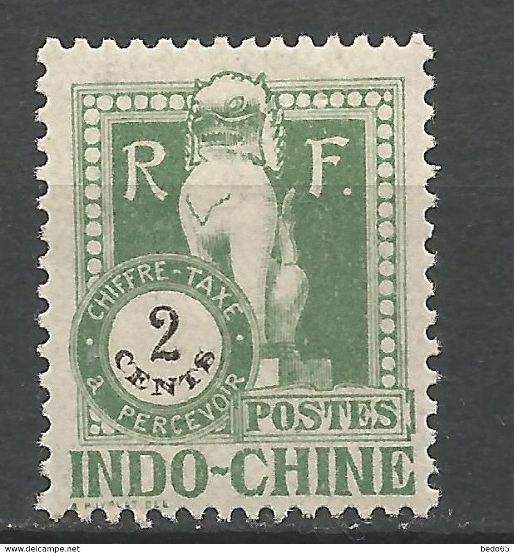 INDOCHINE TAXE  N° 34 NEUF*  TRACE DE CHARNIERE  / Hinge / MH - Postage Due