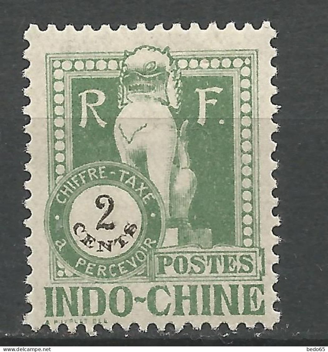 INDOCHINE TAXE  N° 34 NEUF*  TRACE DE CHARNIERE  / Hinge / MH - Segnatasse