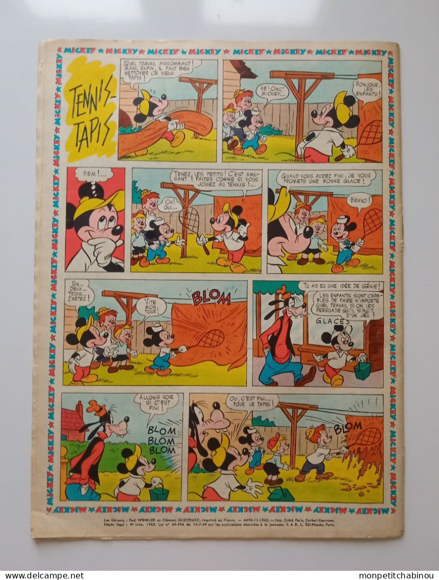 JOURNAL DE MICKEY N°552 (Novembre 1962) - Disney