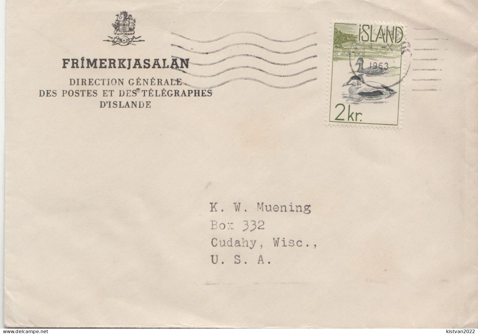Postal History: Iceland Cover - Canards
