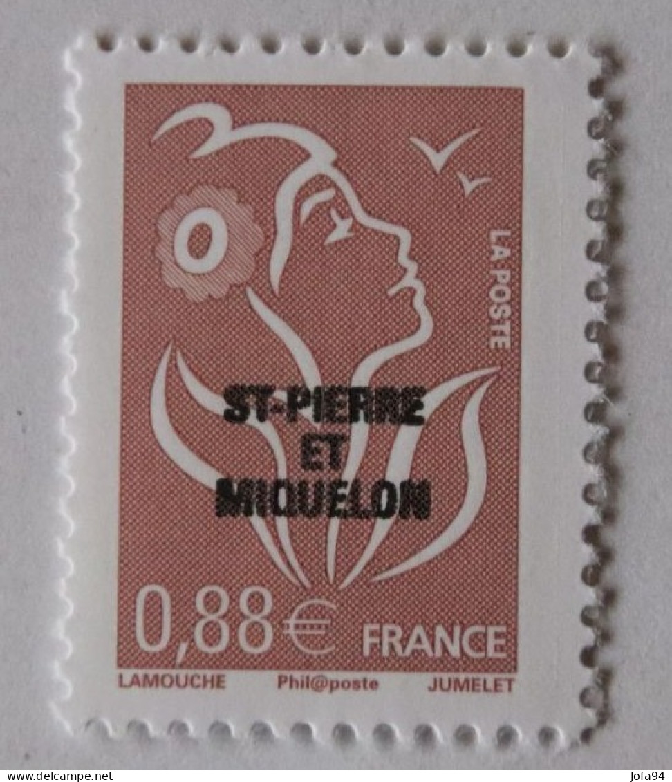 SPM 2008 Marianne De Lamouche Série Complète De 6 TP  YT 918/923   Neufs - Unused Stamps