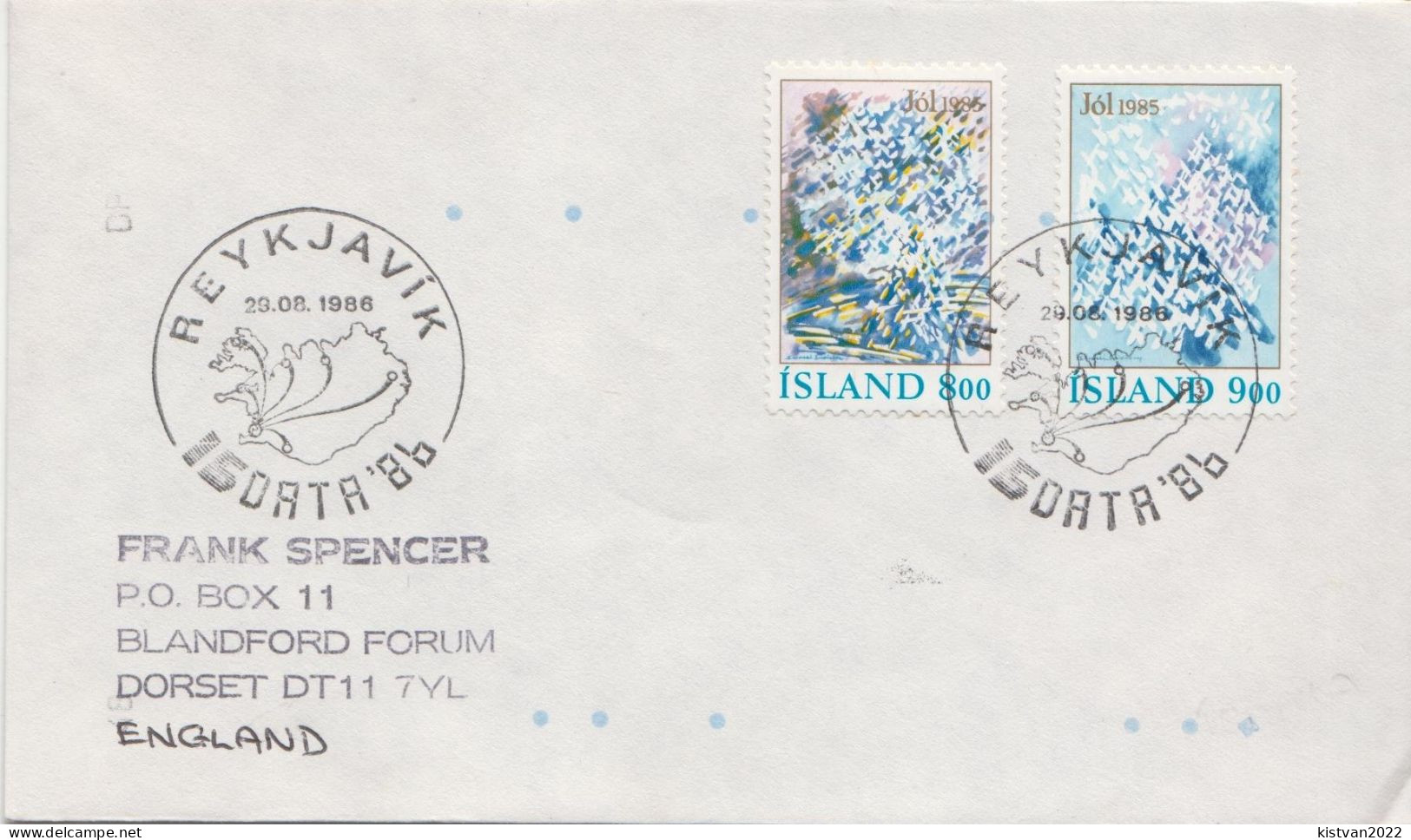 Postal History: Iceland Cover - Storia Postale