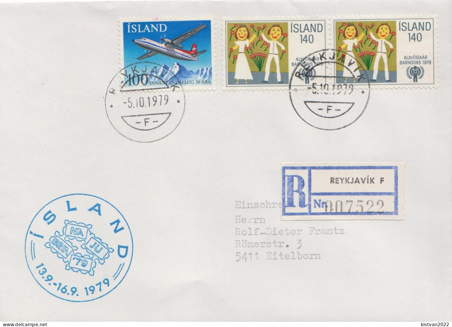 Postal History: Iceland Cover - Lettres & Documents