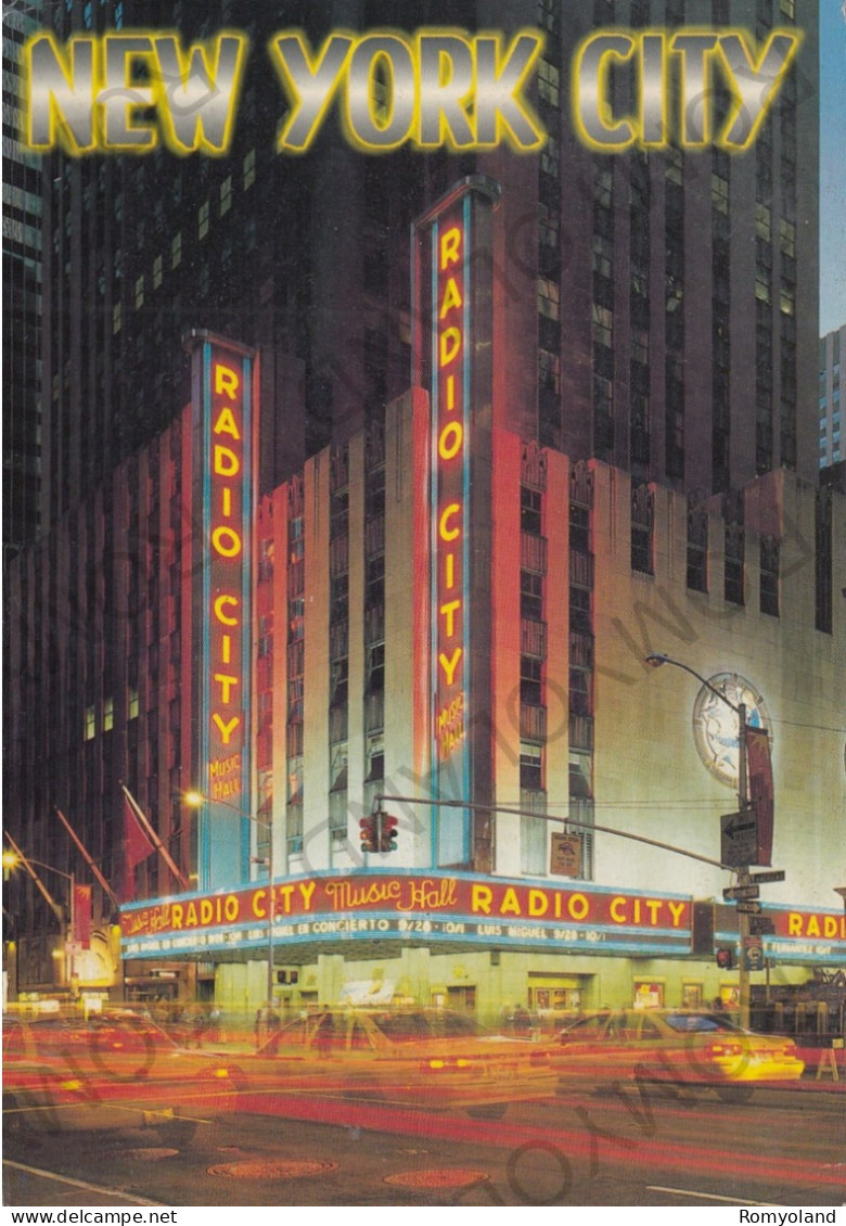 CARTOLINA  B23 NEW YORK CITY,NEW YORK,STATI UNITI-RADIO CITY MUSIC HALL-VIAGGIATA 2003 - Andere Monumente & Gebäude