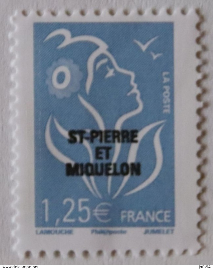 SPM 2008 Marianne De Lamouche  5 TP  0,72+0,88+1,25+2,18+bleu Foncé Ss Val  YT 918/922   Neufs - Unused Stamps