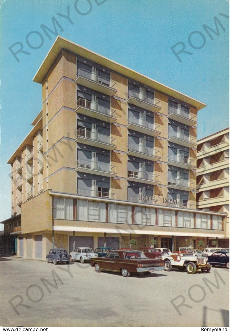 CARTOLINA  B23 VALVERDE-CESENATICO,CESENA,EMILIA ROMAGNA-HOTEL ROYAL-MARE,ESTATE,VACANZA,BOLLO STACCATO,VIAGGIATA 1966 - Cesena