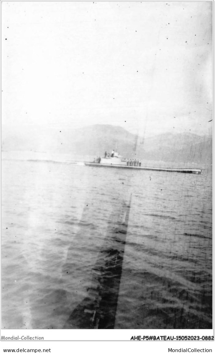 AHEP5-BATEAUX DE GUERRE MARINE CARTE PHOTO-0442 - AUTRICHE - CP SOUPLE SOUS MARIN - Sous-marins