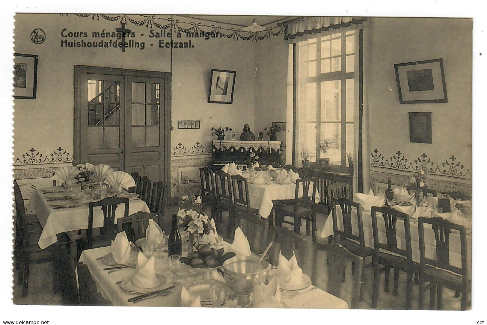 Michelbeke  Brakel    Pensionnat St. François D'Assise   Cours Ménagers  Salle à Manger - Brakel