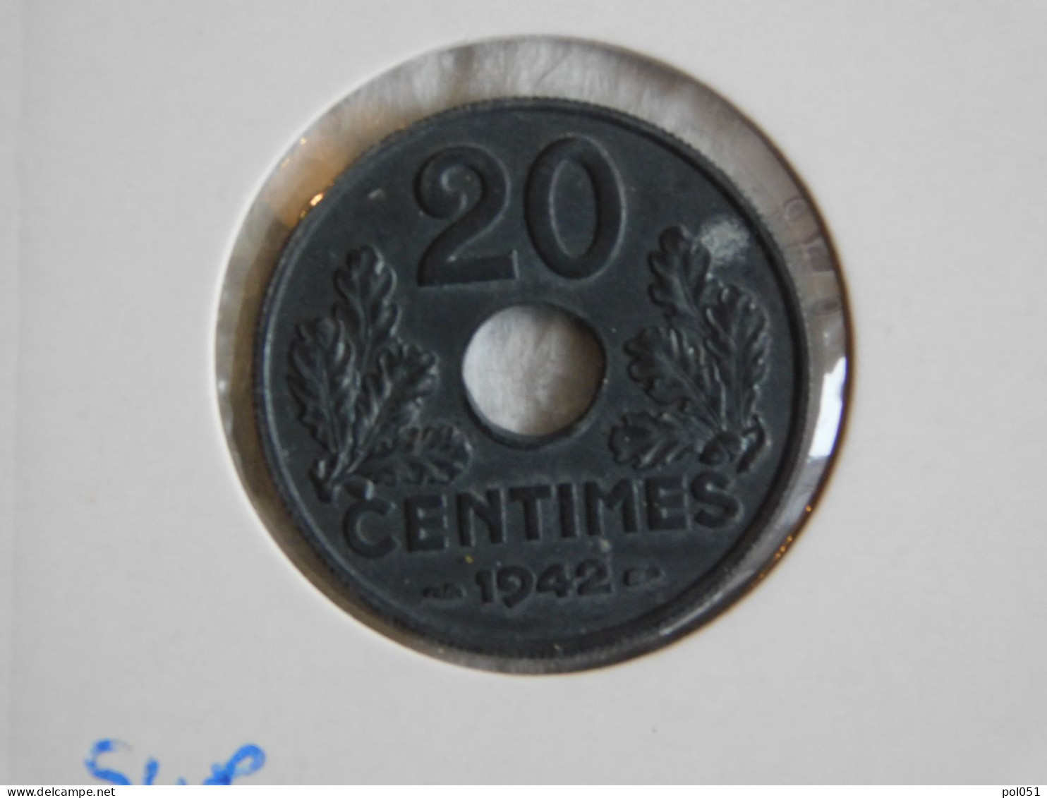 France 20 Centimes 1942 ÉTAT FRANÇAIS (429) - 20 Centimes