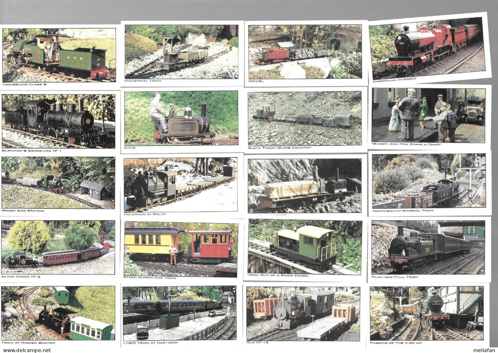 BS82 - SERIE COMPLETE TRAINS IN THE GARDEN - BRITAIN SET D - Railway