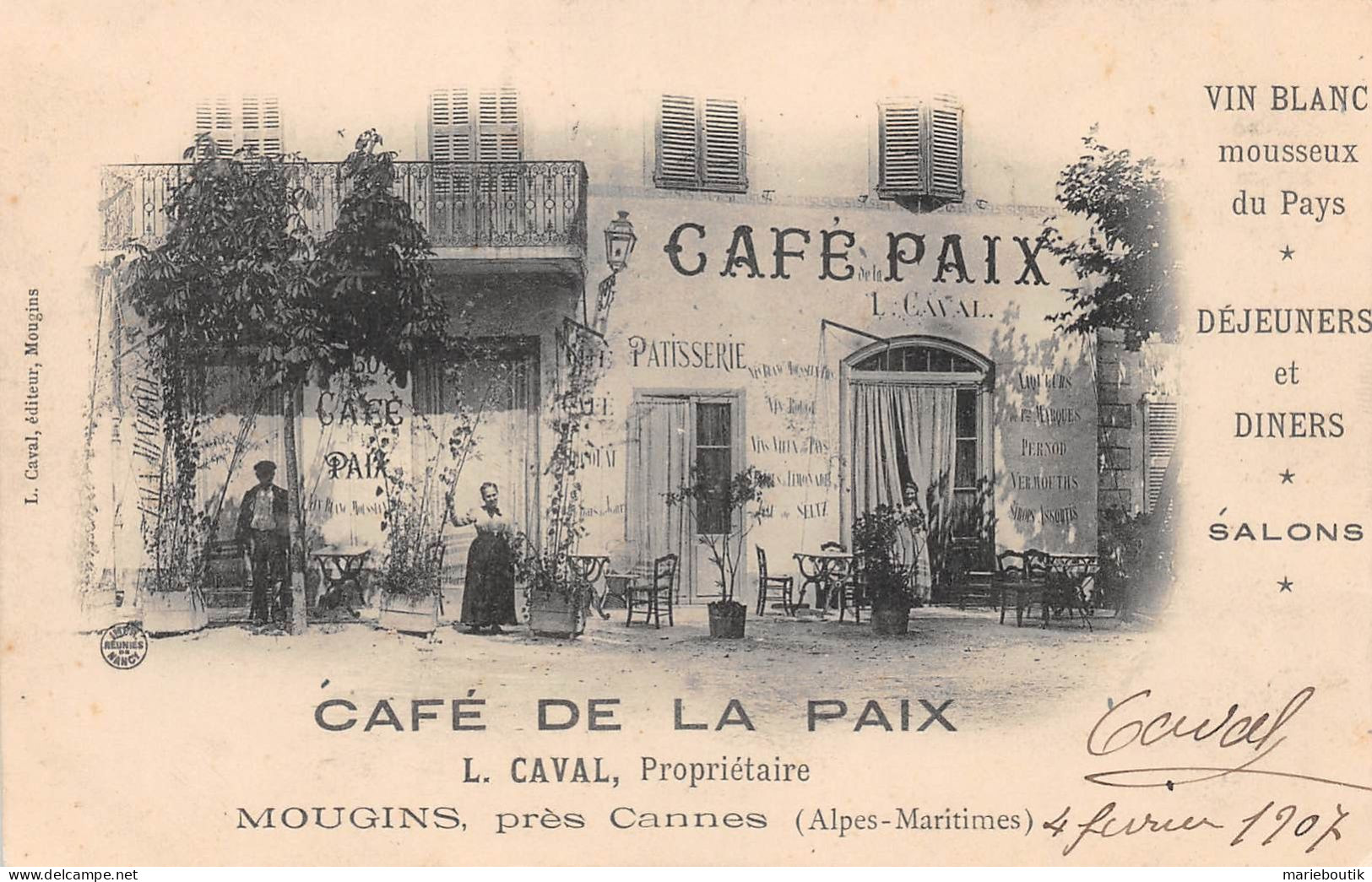 Mougins – Café De La Paix – M. Caval  (2) - Mougins