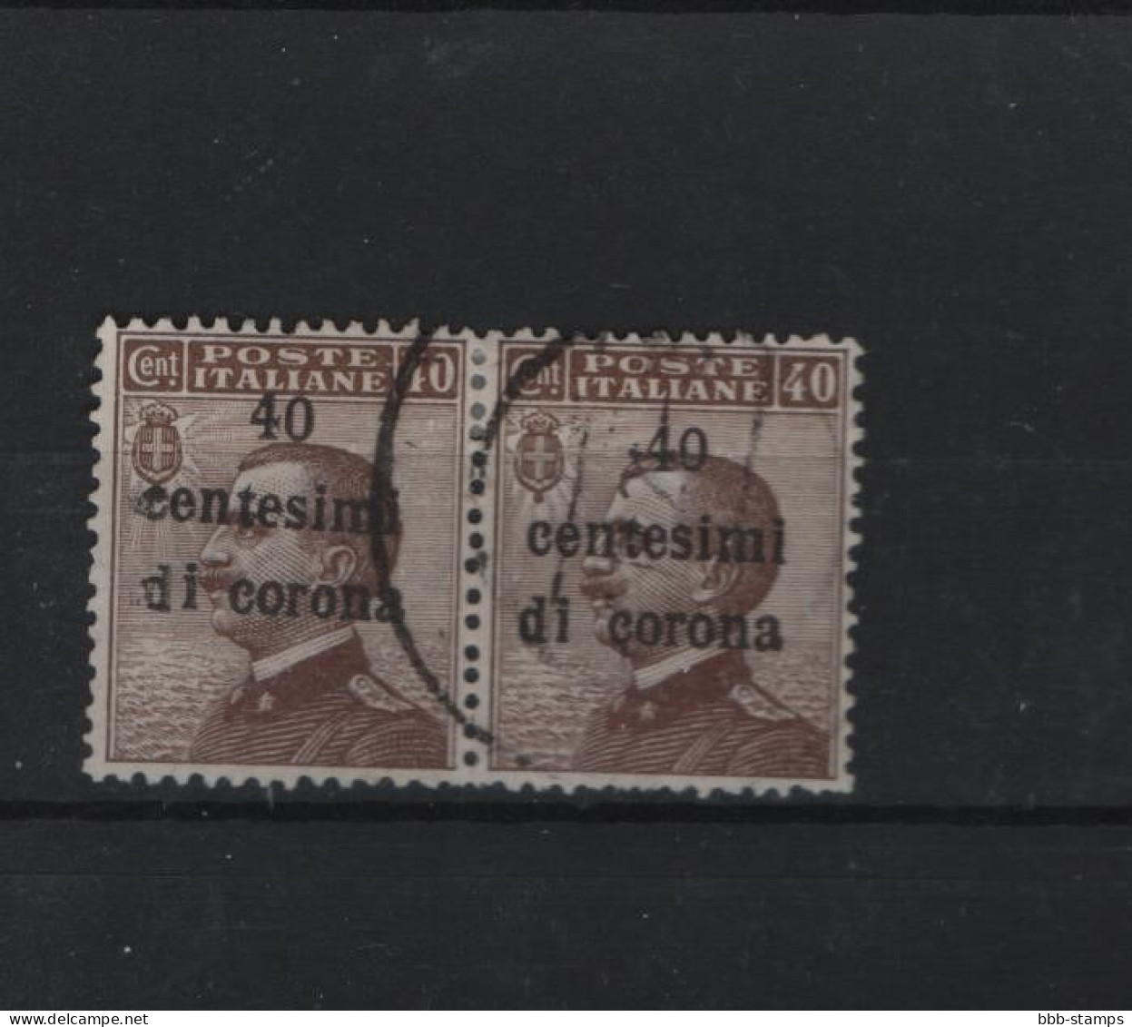 Italien Michel Cat.No.  Dalmatien Used 7 Pair Shifted Overprints - Dalmatië