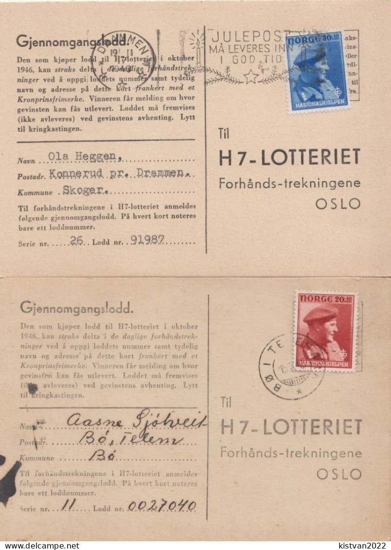 Postal History: Norway Cards - Cartas & Documentos