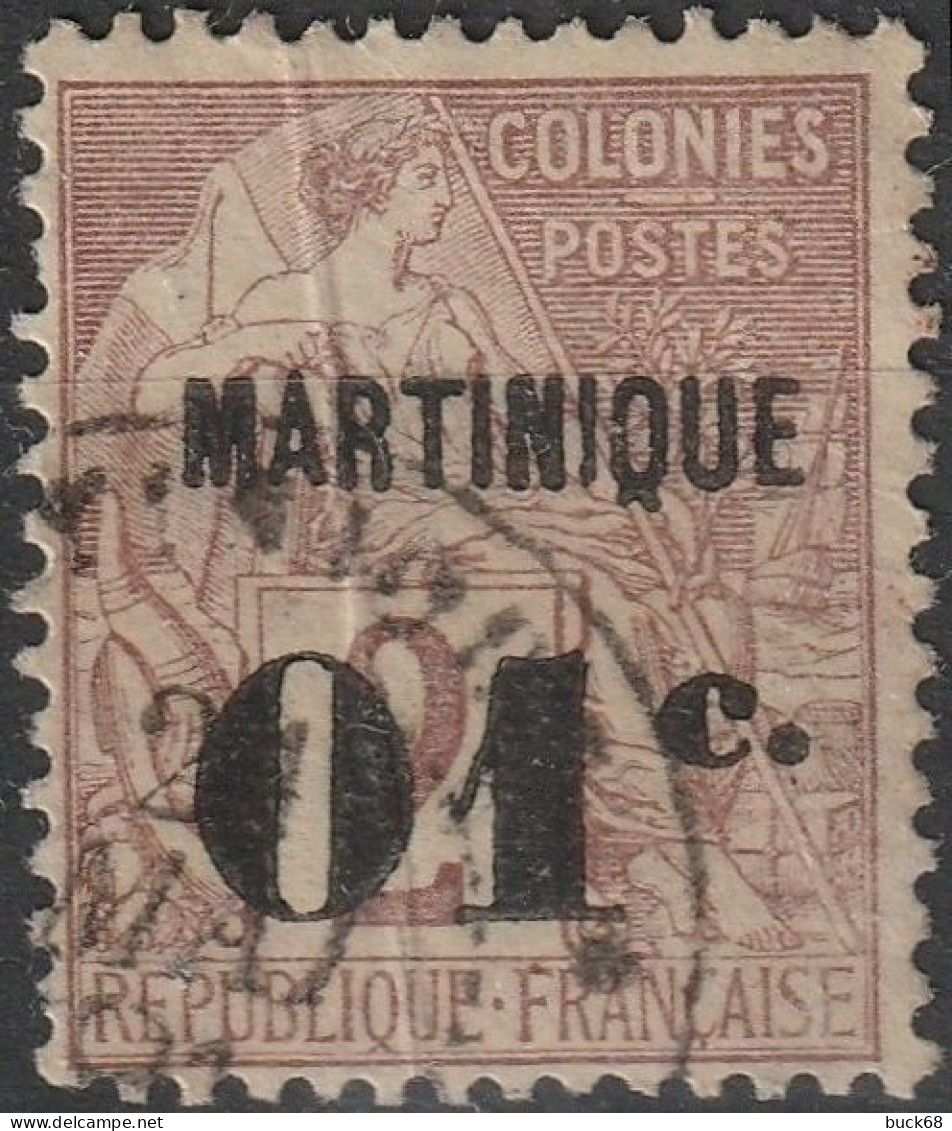 MARTINIQUE Poste   7 (o) Type Groupe (cote 5 €) 1888-1891 [ColCla] - Gebraucht