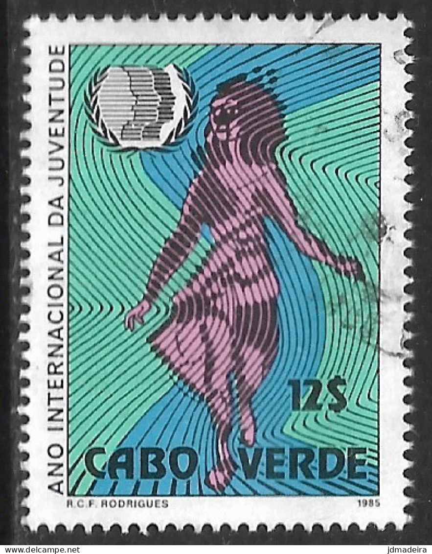 Cabo Verde – 1985 Youth International Year Used Stamp - Cape Verde