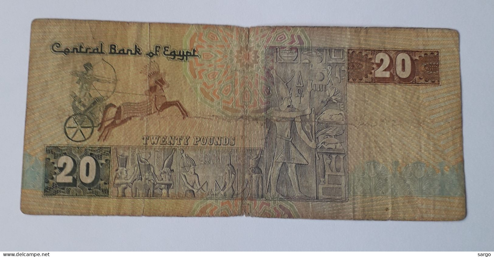 EGYPT - 20 POUNDS -  P 52c - 1978-1998 -  CIRC - BANKNOTES - PAPER MONEY - CARTAMONETA - - Egypt