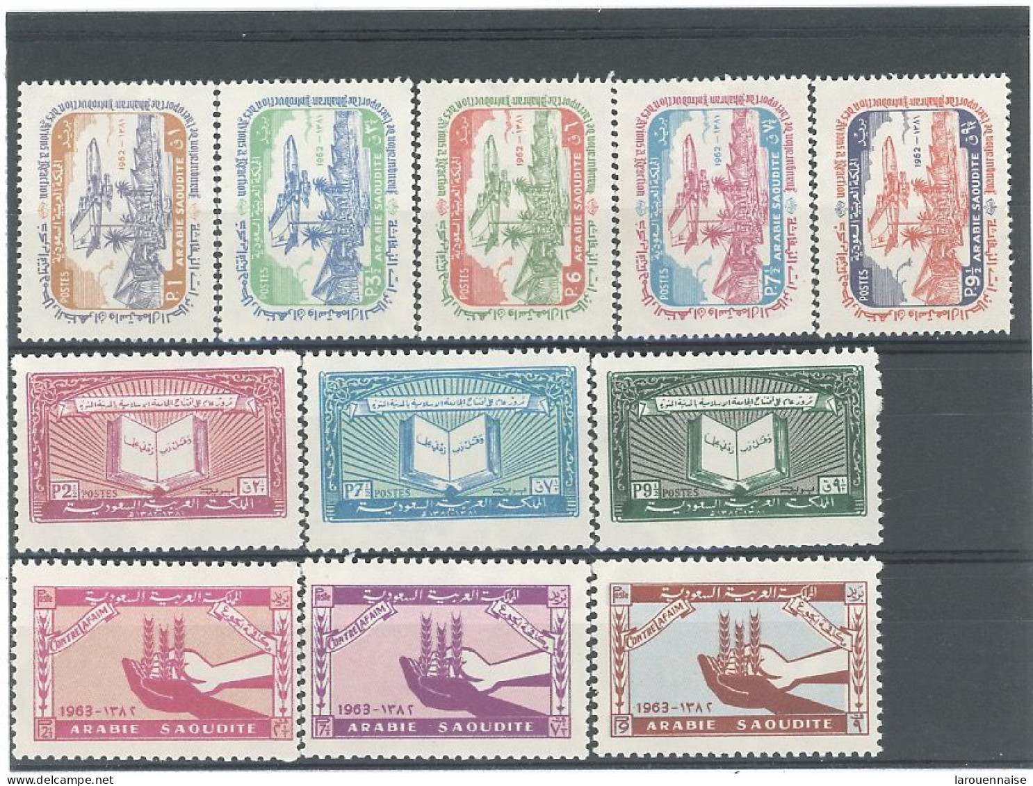 ARABIE SAOUDITE - N°203 /05 -206 /10 - 223 /25  N** -SÉRIES COMMEMORATIVES    - 1963 - Saudi Arabia