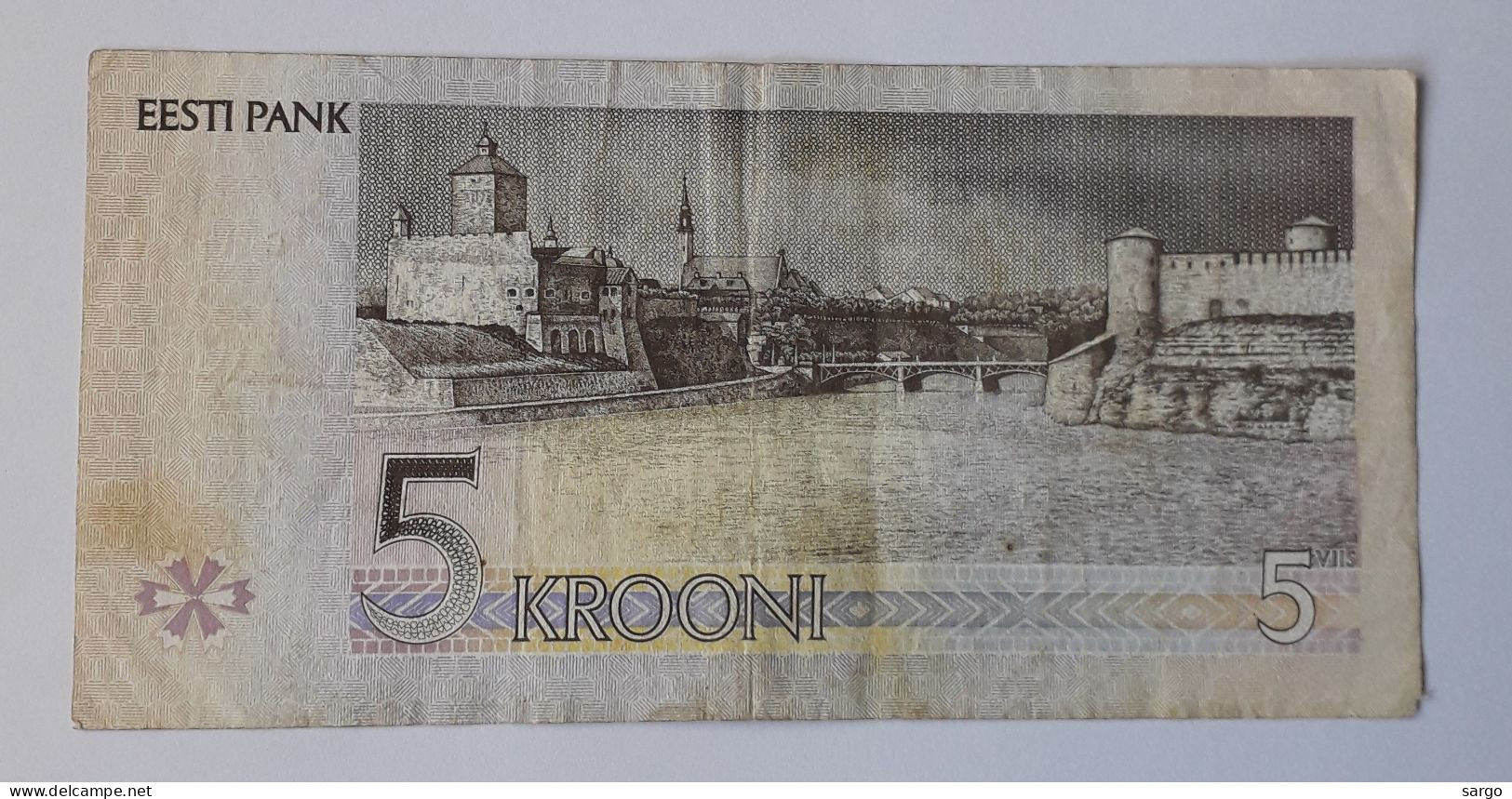 ESTONIA - 5 KROONI -  P 71 - 1991-1992 -  CIRC - BANKNOTES - PAPER MONEY - CARTAMONETA - - Estonia