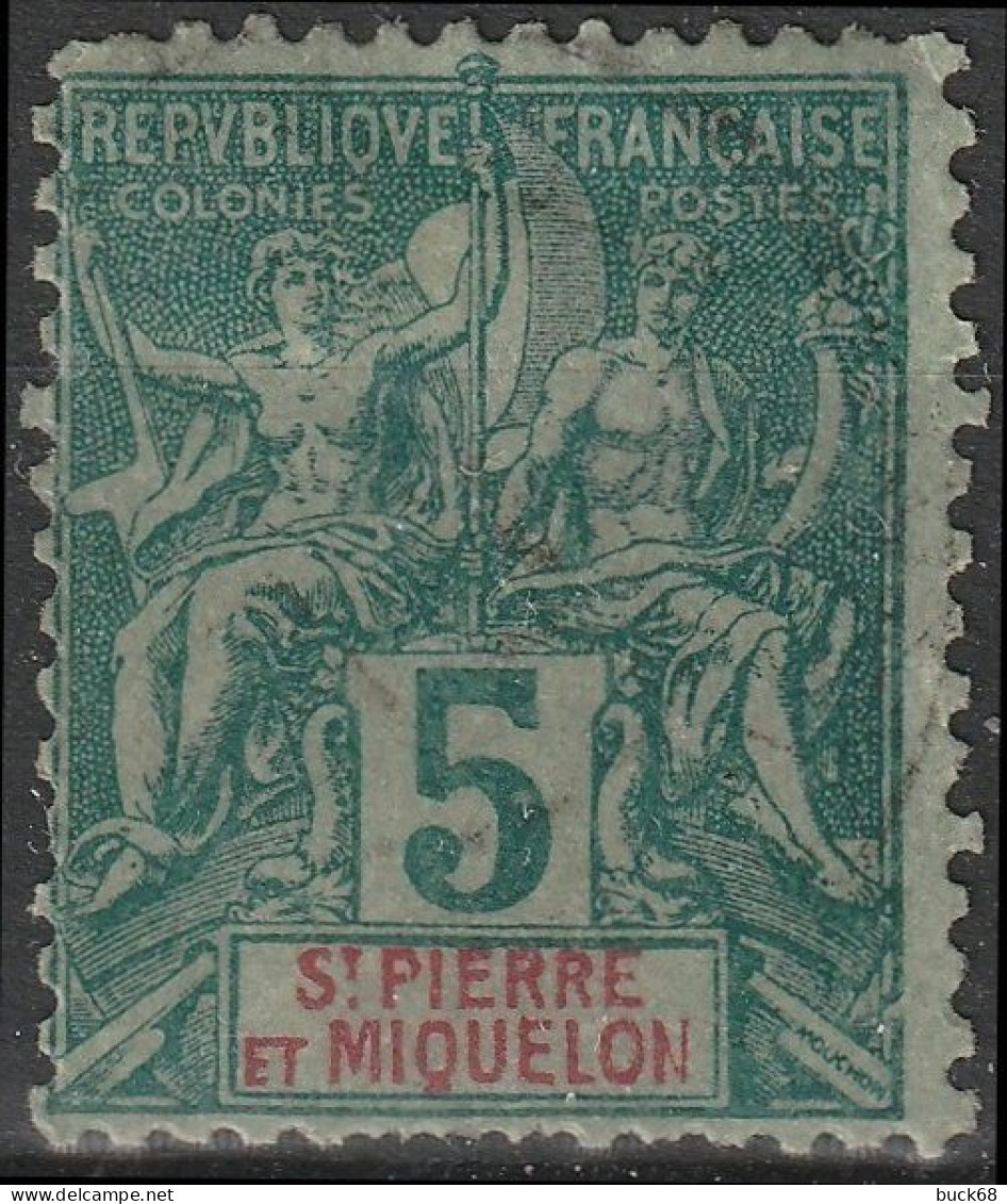 SAINT-PIERRE-ET-MIQUELON SPM   62 (o) Type Groupe 1892 [ColCla] 1 - Used Stamps