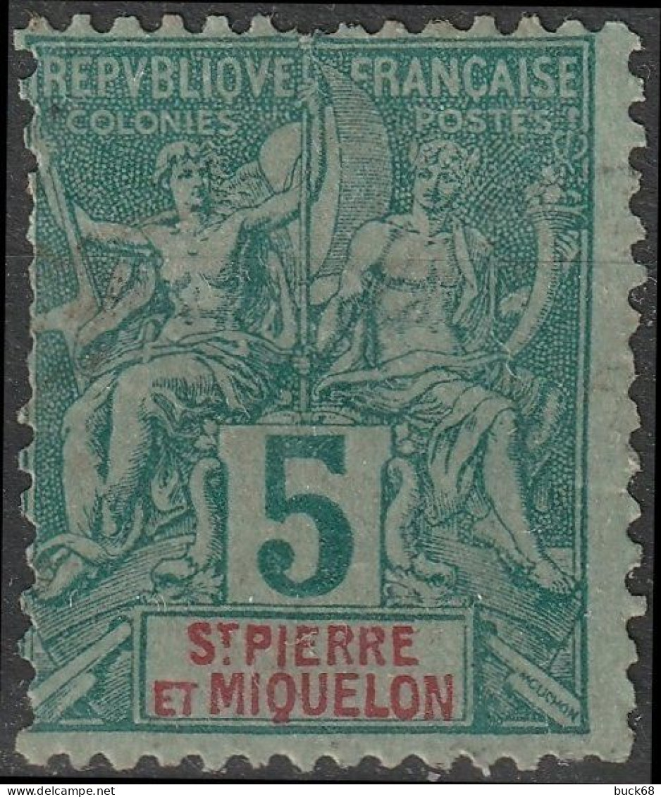 SAINT-PIERRE-ET-MIQUELON SPM   62 (o) Type Groupe 1892 [ColCla] 2 - Usati
