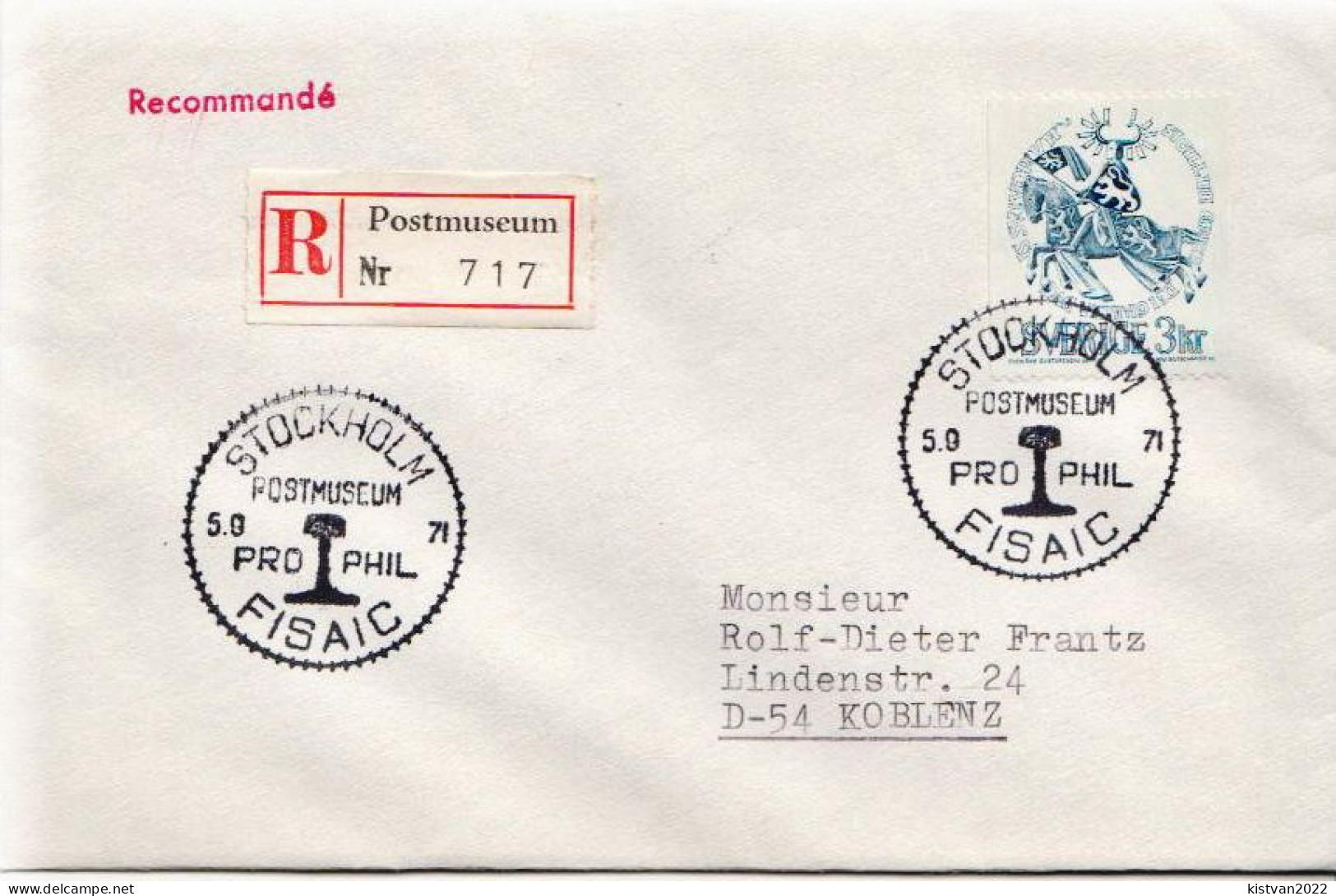 Postal History: Sweden R Cover - Expositions Philatéliques