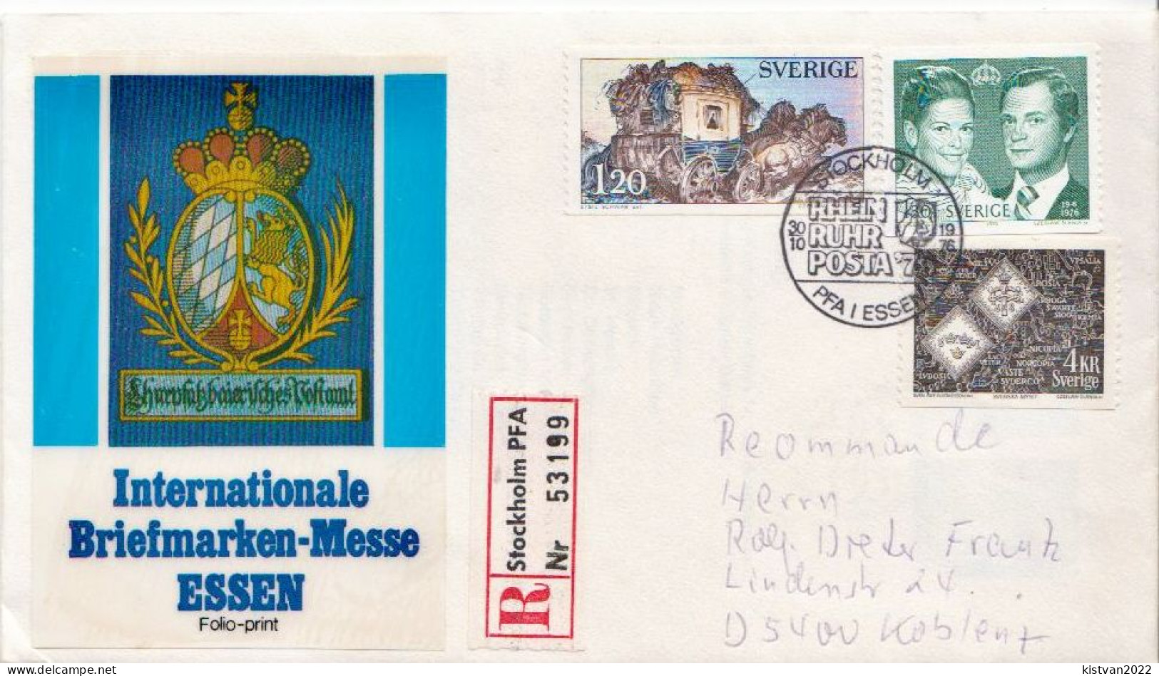 Postal History: Sweden R Cover - Expositions Philatéliques