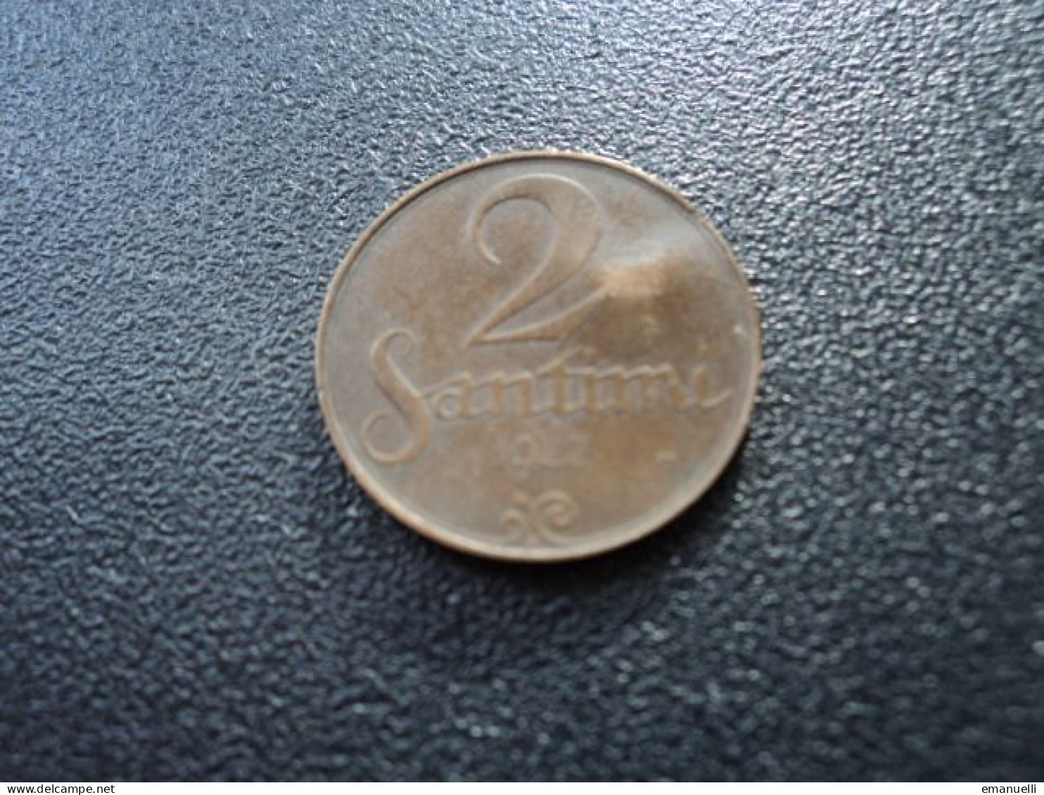 LETTONIE : 2 SANTIMI   1922 Sans Atelier     KM 2     TTB * - Latvia