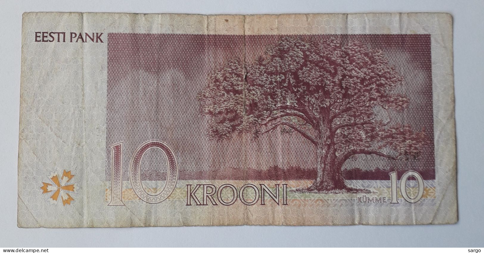 ESTONIA - 10 KROONI -  P 72 - 1991-1992 -  CIRC - BANKNOTES - PAPER MONEY - CARTAMONETA - - Estonie
