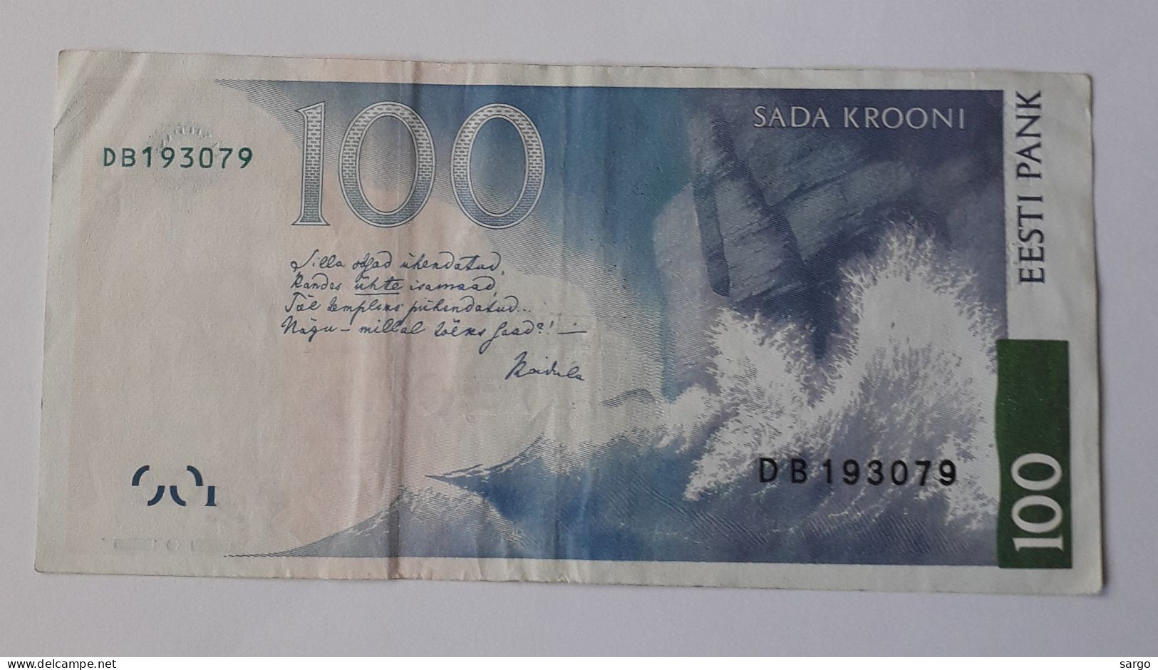 ESTONIA - 100 KROONI -  P 82 - 1999 -  CIRC - BANKNOTES - PAPER MONEY - CARTAMONETA - - Estland