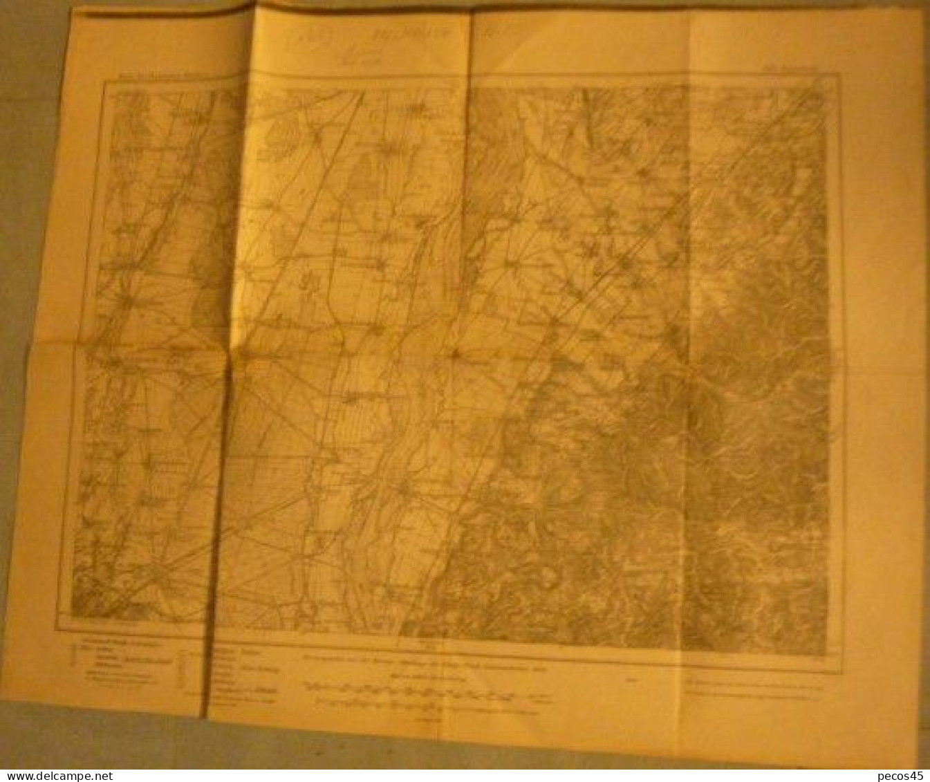Karte Des Deutschen Reiches : MULHOUSE N.E. - 1/100 000ème - 1884/1908. - Carte Topografiche