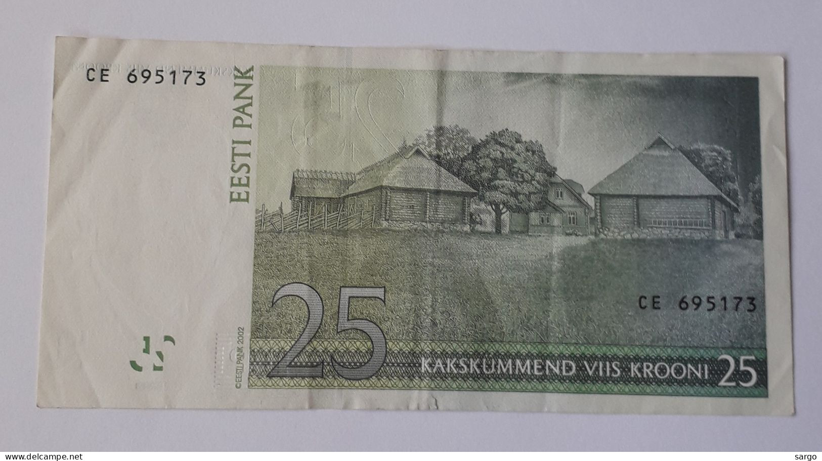 ESTONIA - 25 KROONI -  P 84 - 2002 -  CIRC - BANKNOTES - PAPER MONEY - CARTAMONETA - - Estonia
