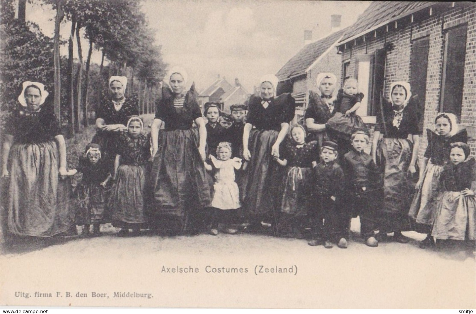 ZEELAND AXEL Ca. 1900 FOLKLORE KLEDERDRACHT COSTUMES COIFFES - Axel