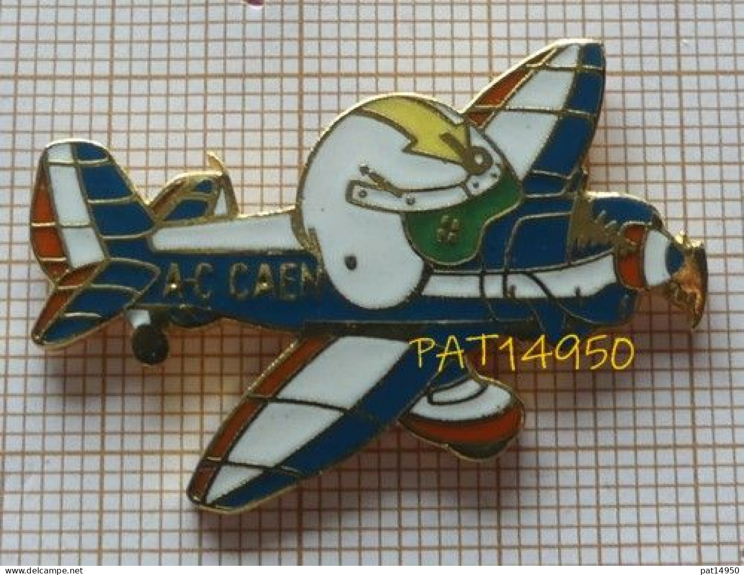 PAT14950 AVION AC CAEN AERO CLUB Dpt 14 CALVADOS En Version EGF - Avions