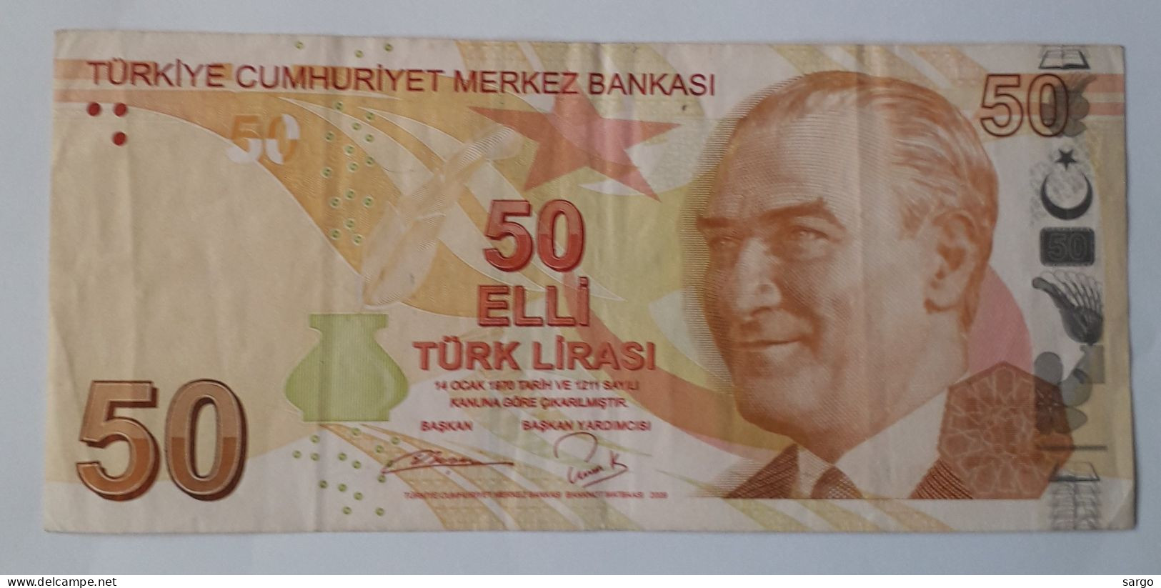 TURKEY - 50 LIRA -  P 225 - 2009/2022 - CIRC - BANKNOTES - PAPER MONEY - CARTAMONETA - - Turchia