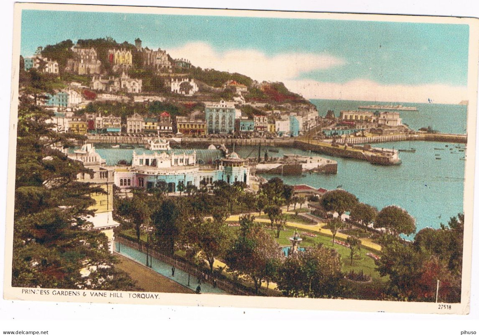 UK-4088  TORQUAY : Prinsess Gardens & Vane Hill - Torquay