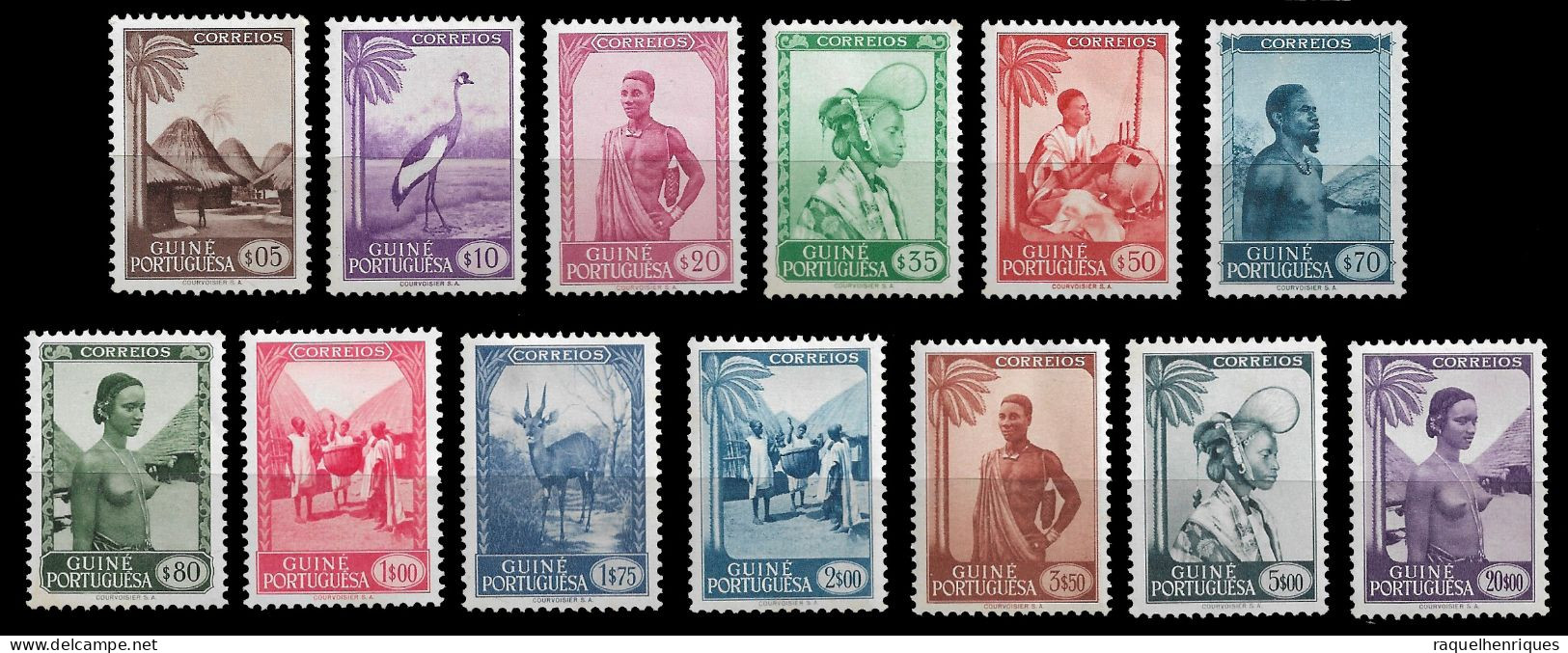 PORTUGUESE GUINEA 1948 Local Motifs SET MNH (NP#72-P21-L8) - Portugiesisch-Guinea