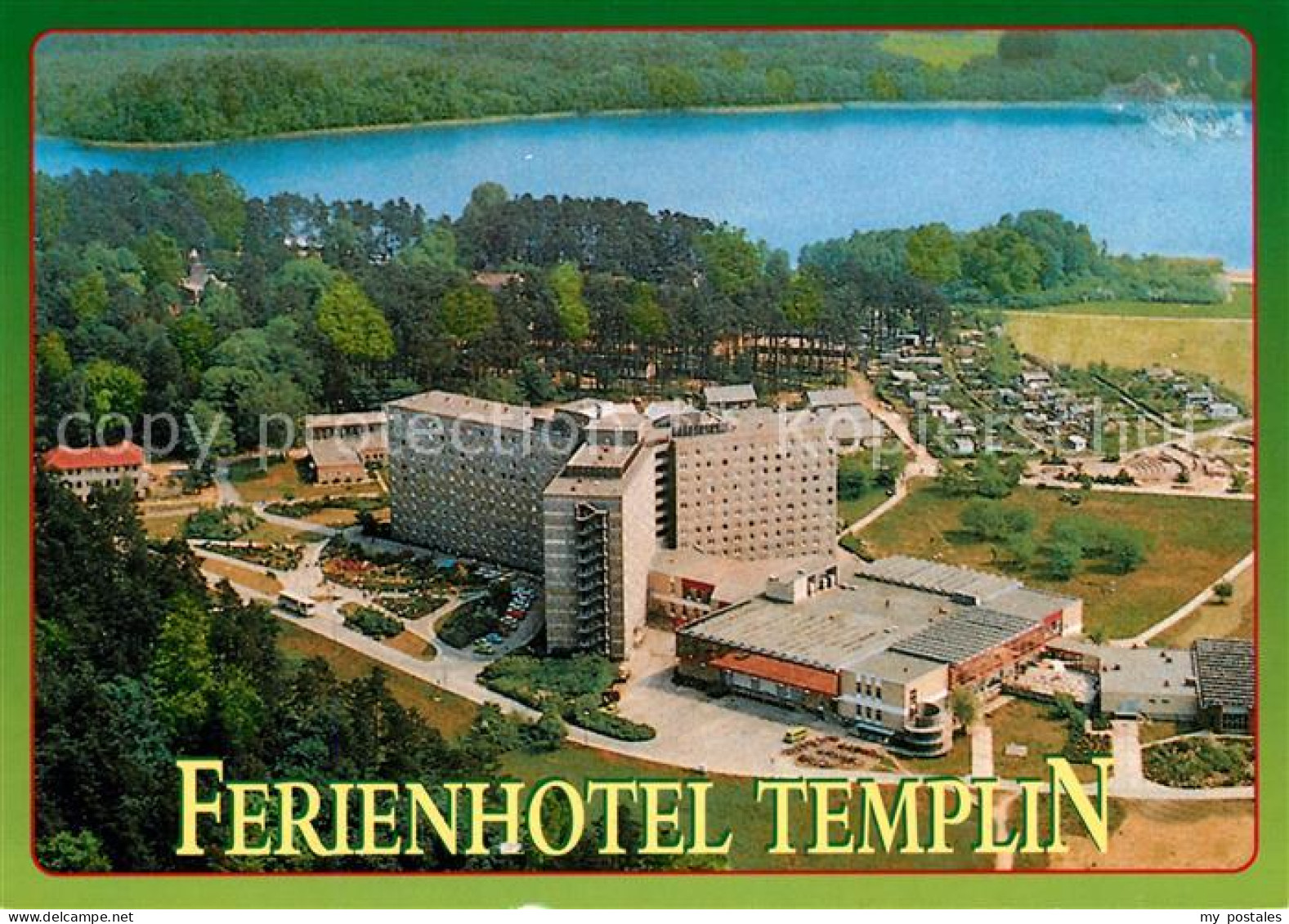 73088556 Templin Fliegeraufnahme Ferienhotel Templin Templin - Templin