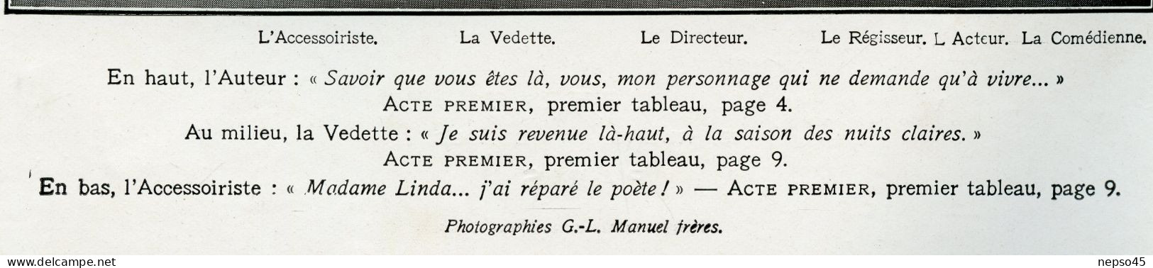 Théâtre des Arts.Crépuscule du Théâtre de M.H.R.Lenormand.Gaston Ougier.Julien Bertheau.Robert Dock.Jean Fleur.