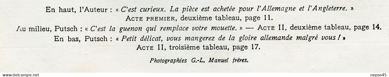 Théâtre des Arts.Crépuscule du Théâtre de M.H.R.Lenormand.Gaston Ougier.Julien Bertheau.Robert Dock.Jean Fleur.