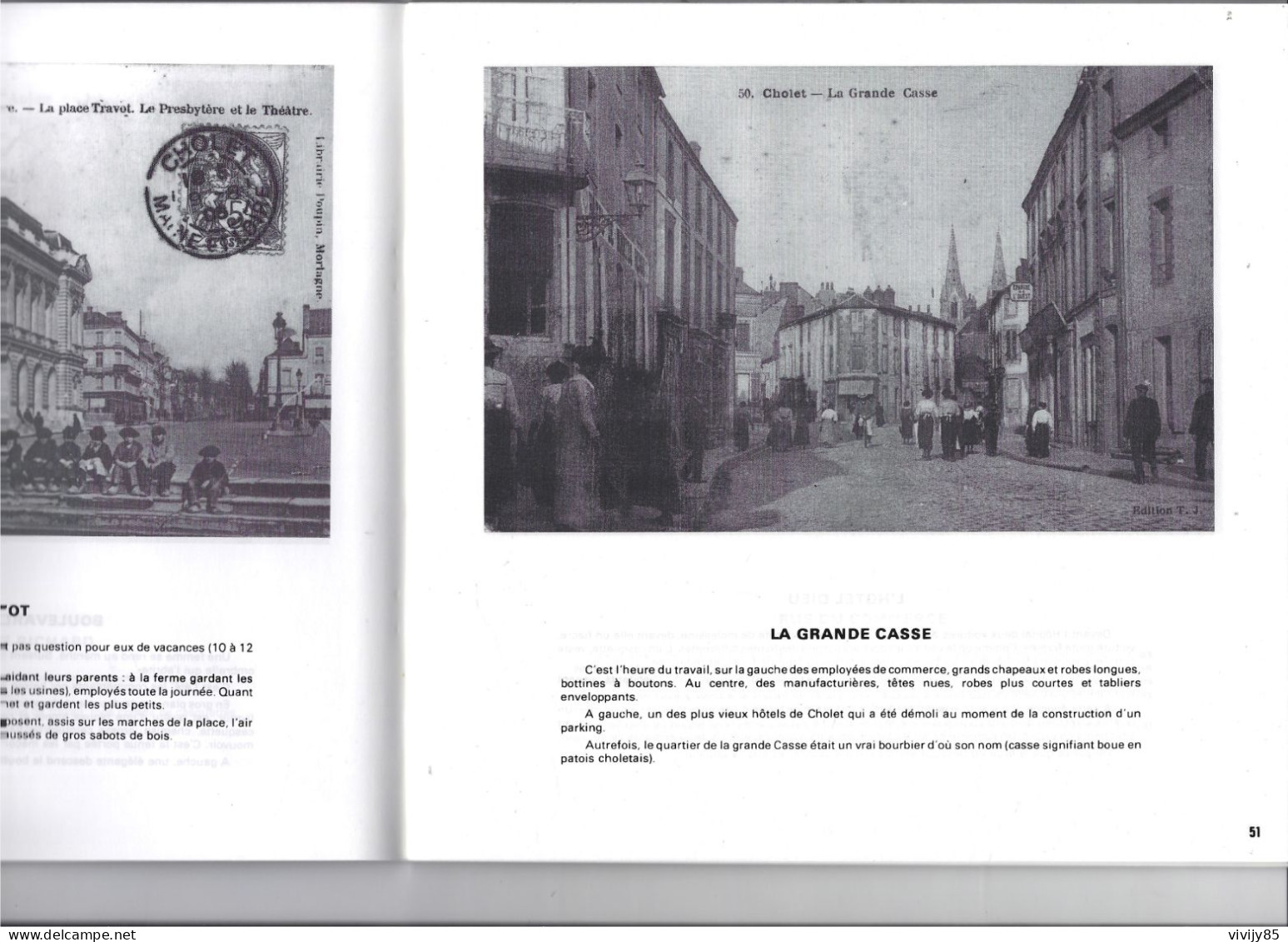 49 - CHOLET - T.Beau Livre De 84 Pages " Images Du Passé 1900/1920" - 1989 - Pays De Loire