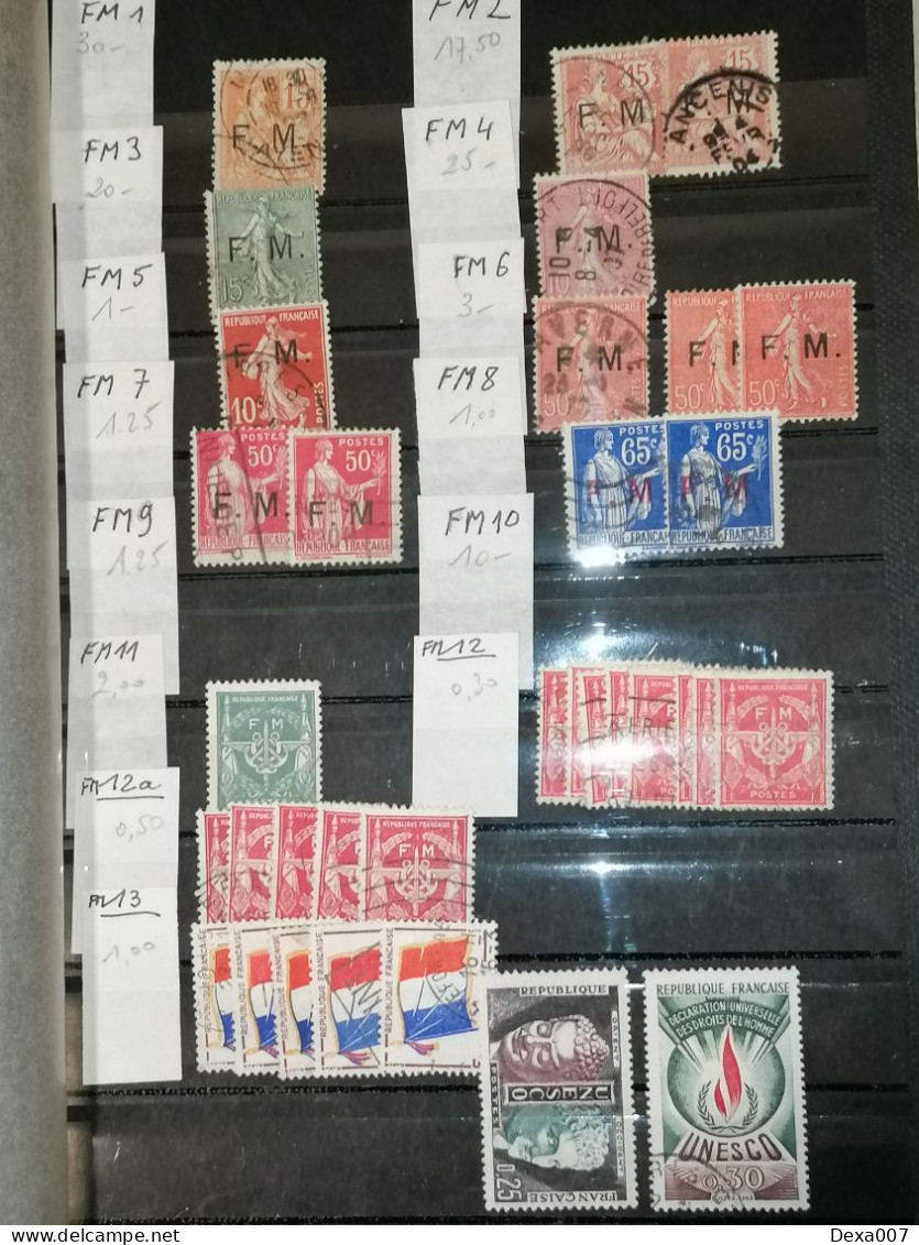 Album France overprints, tax and railway stamps / big value!