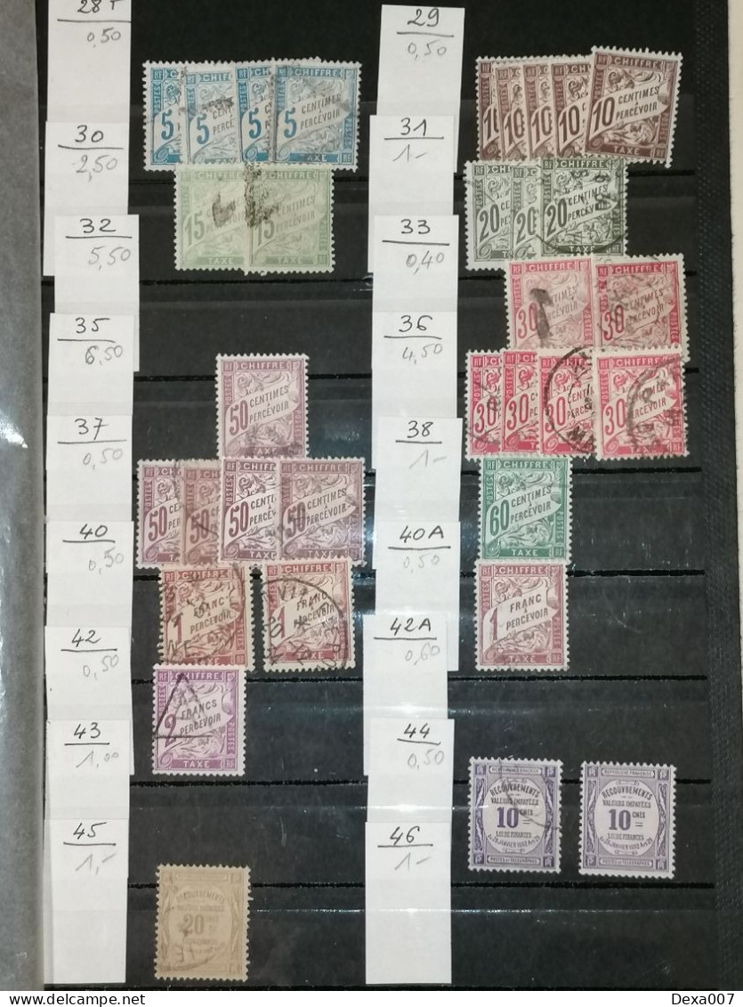 Album France overprints, tax and railway stamps / big value!