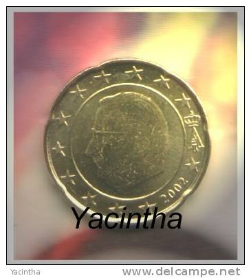@Y@    Belgie   20 Cent      2002   UNC  GROTE  STERREN - Bélgica
