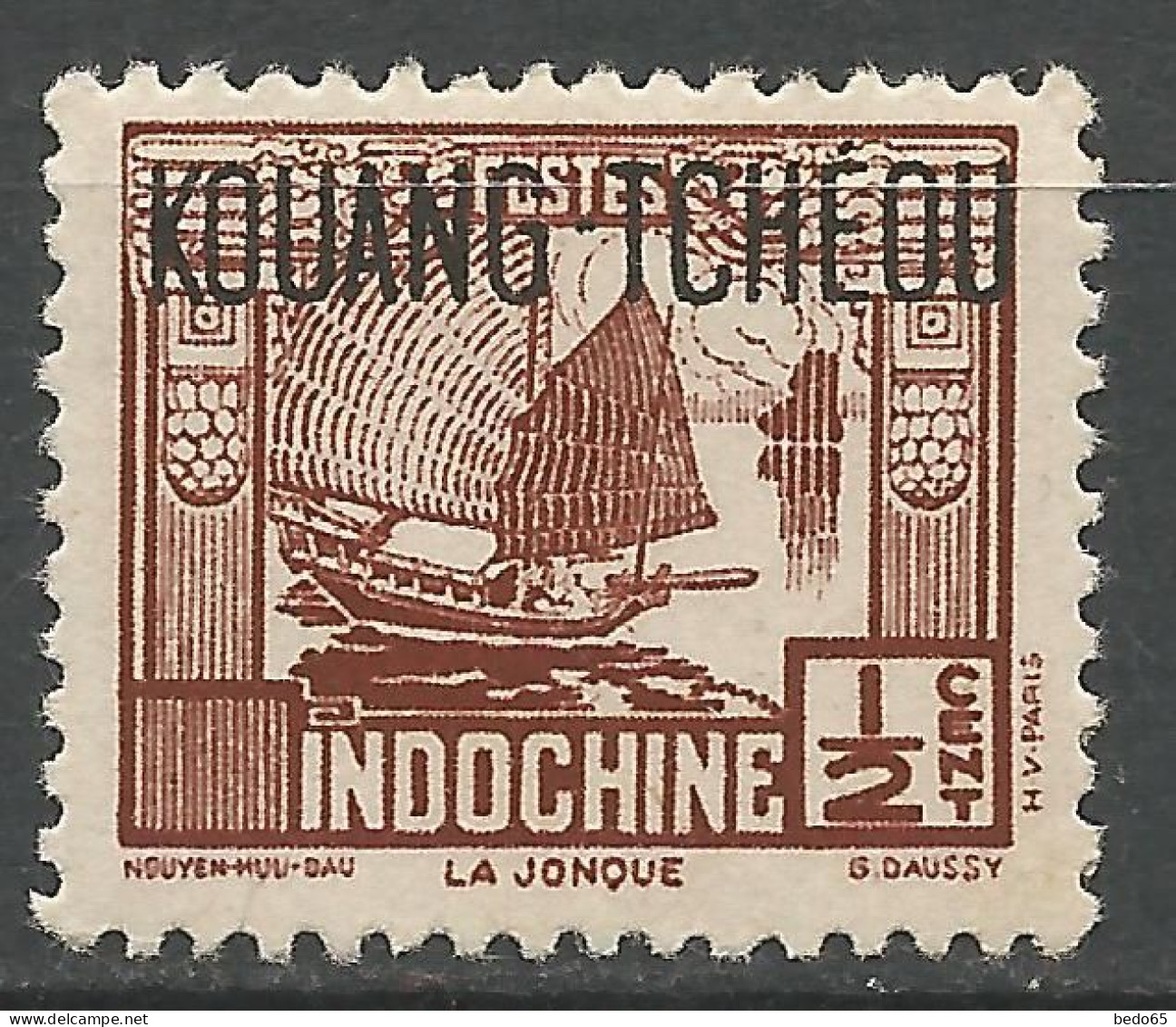 KOUANG-TCHEOU N° 100 NEUF** LUXE SANS CHARNIERE NI TRACE / Hingeless / MNH - Ungebraucht