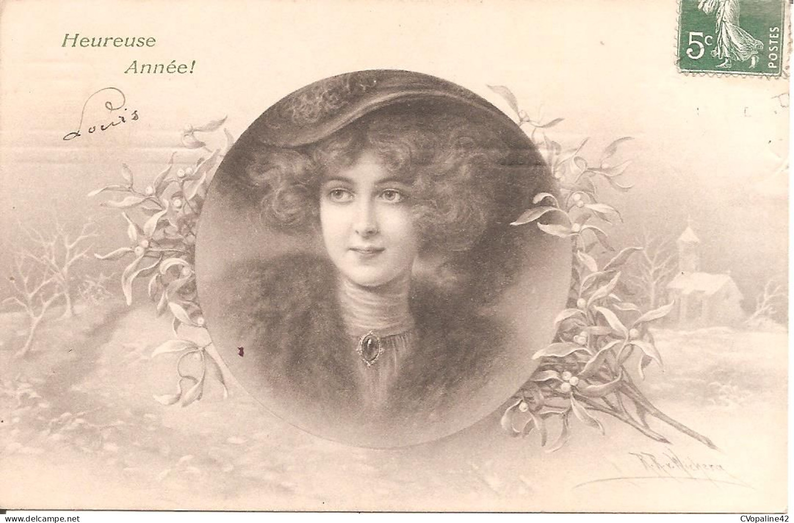 Illustrateur R.R. WICHERA - M.M. VIENNE - HEUREUSE ANNEE ! (Voyagé En 1908) - Wichera