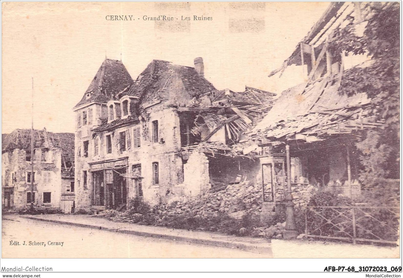 AFBP7-68-0730 - CERNAY - Grand'rue - Les Ruines - Cernay