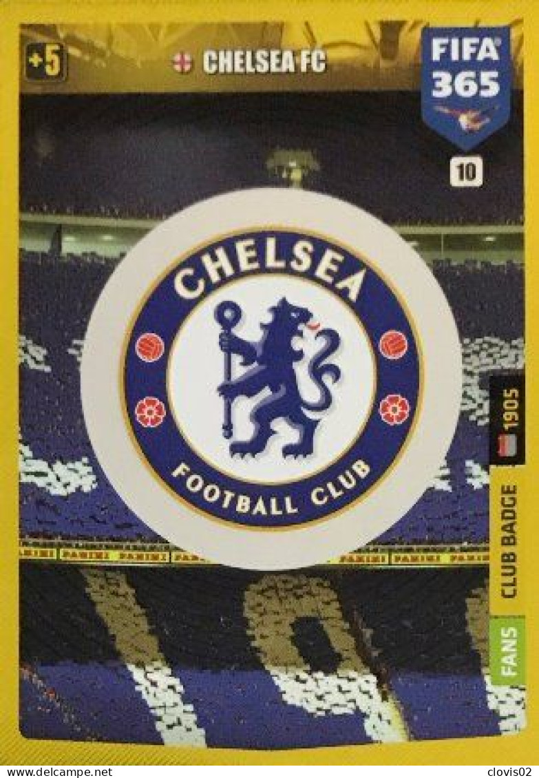 10 Club Badge - Chelsea - Carte Panini FIFA 365 2020 Adrenalyn XL Trading Cards - Trading Cards