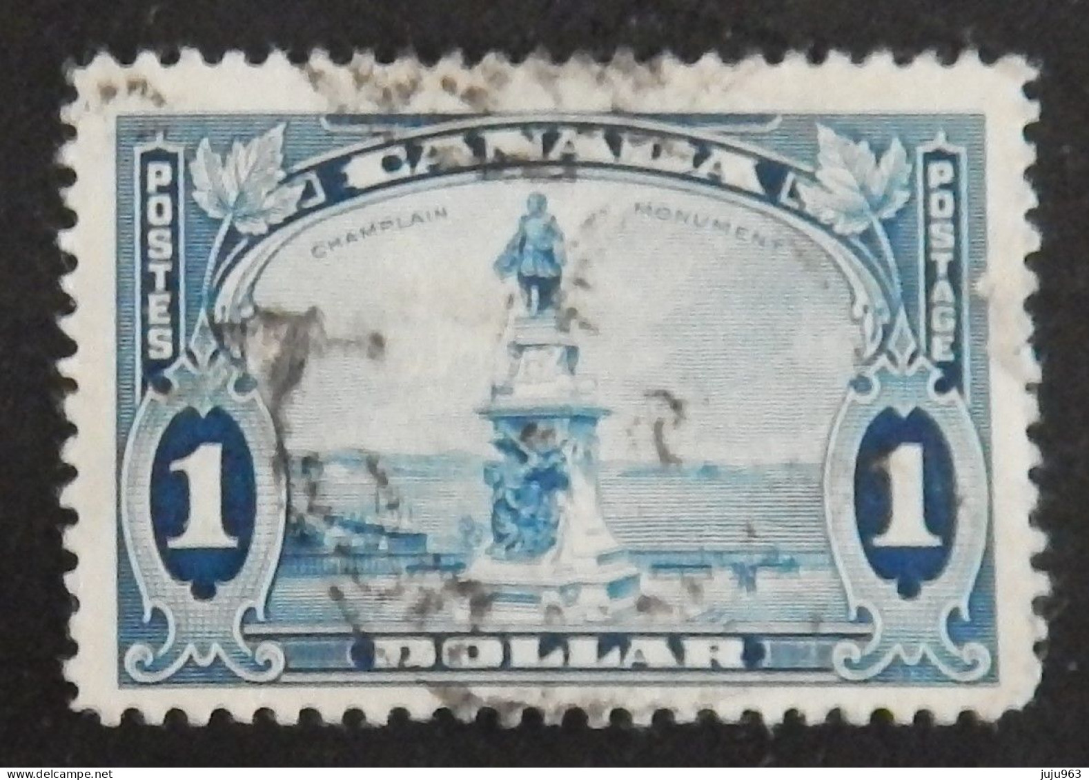 CANADA YT 189 OBLITERE "MONUMENT DE CHAMPLAIN A QUEBEC" ANNÉE 1935 - Used Stamps