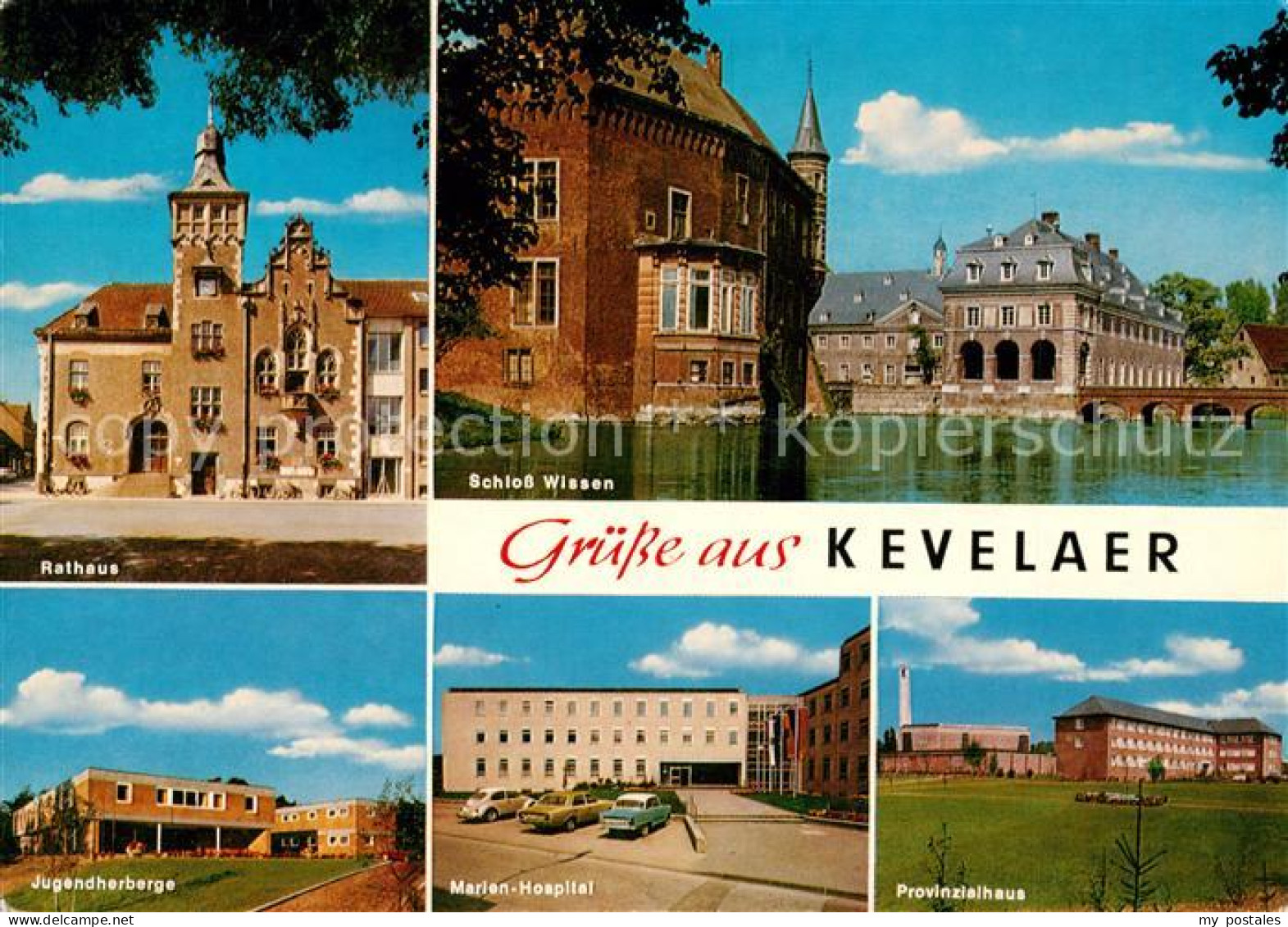 73048872 Kevelaer Rathaus Schloss Wiesen Jugendherberge Marienhospital  Kevelaer - Kevelaer