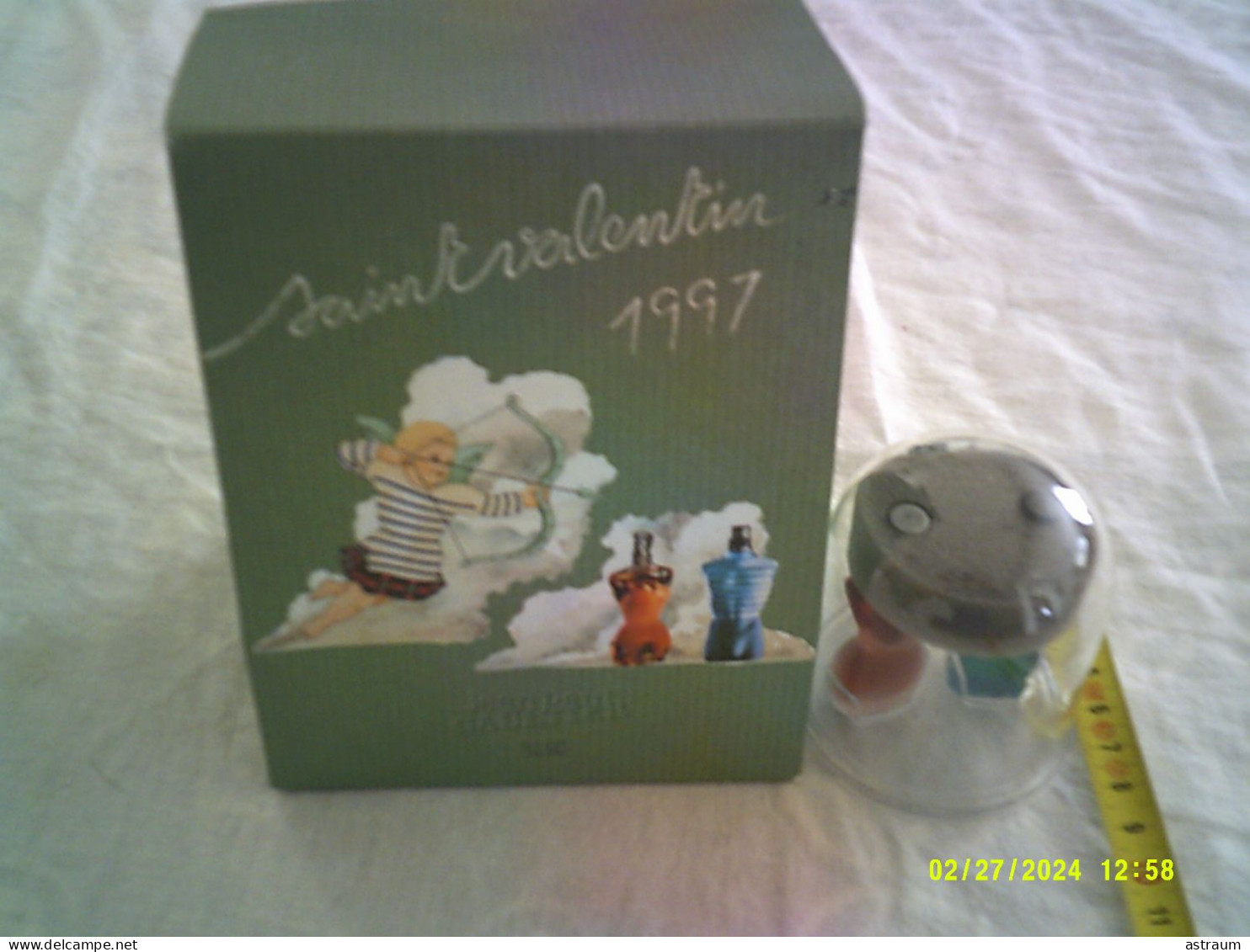 Joli Coffret Vintage 2 Miniature J-P Gaultier St Valentin 1997 Duo Parfum / EDT 2x 3,5ml - Miniaturen Damendüfte (mit Verpackung)